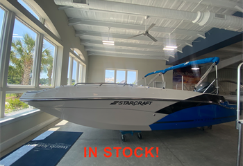 2023 Starcraft SVX 211 Sport Electric Blue/Black/Quicksilver Boat